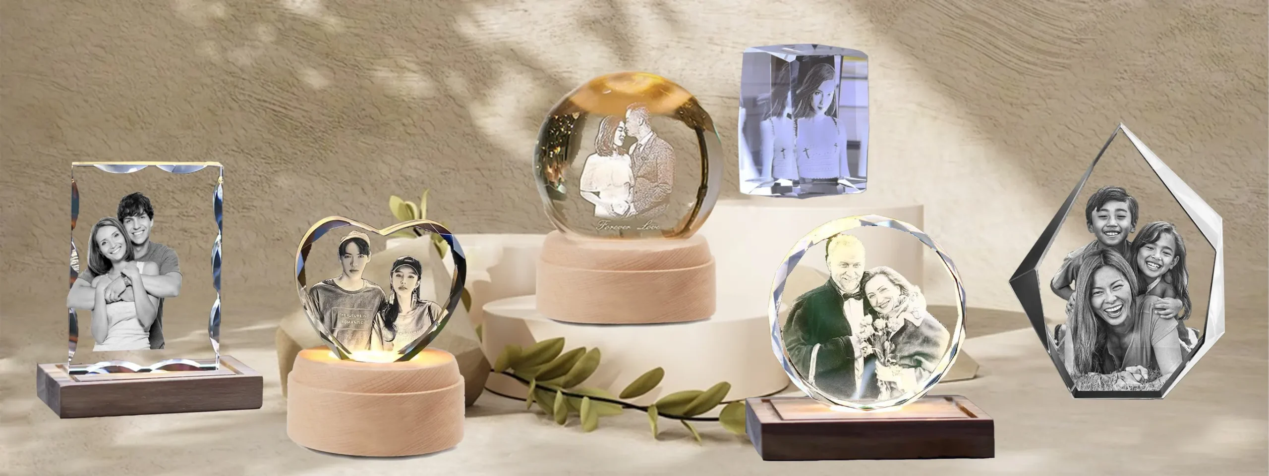 Personalized 3D Crystal Photo gifts