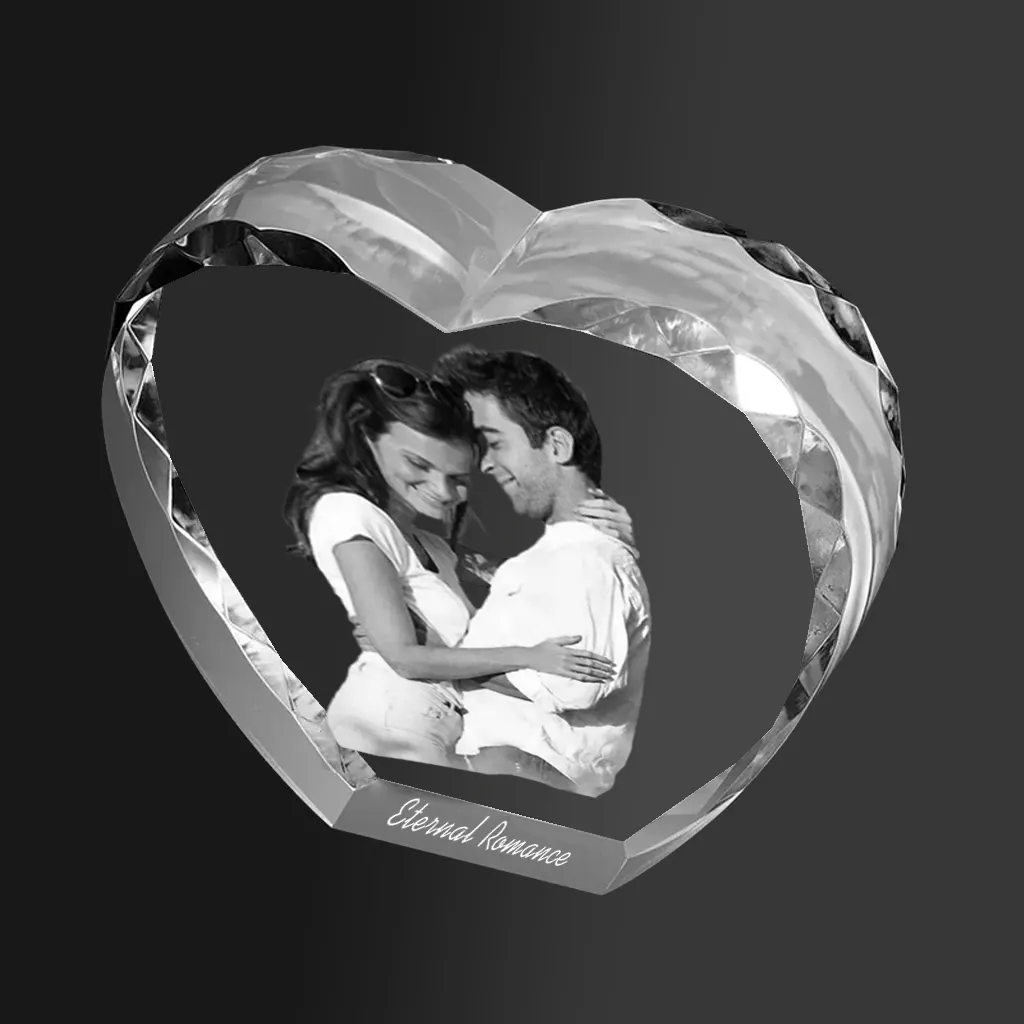 3d crystal engraving machine - Showcasing the Diamond Cut Heart Crystal: A Perfect Gift